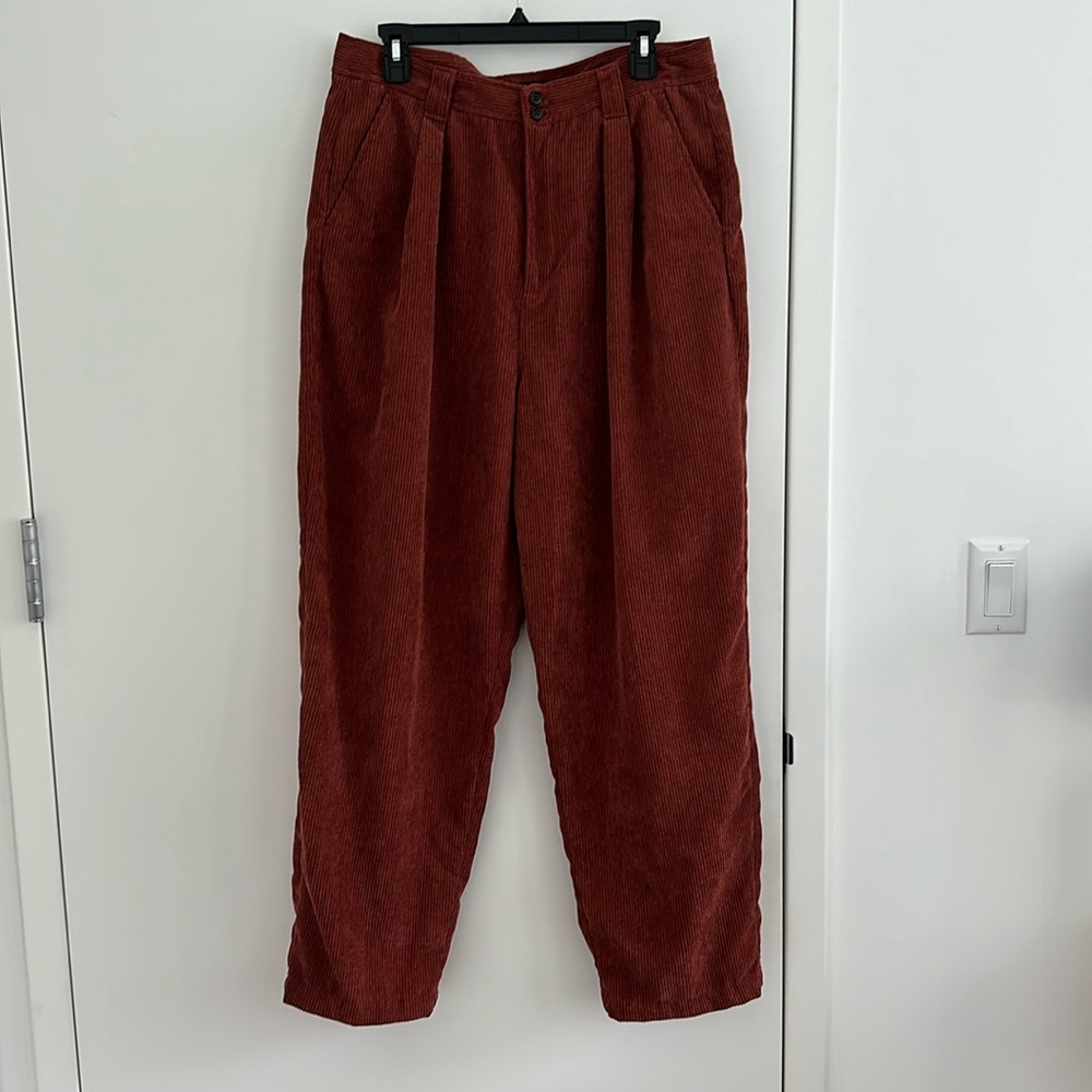 Madewell, Burnt Orange, wide leg , corduroy pants